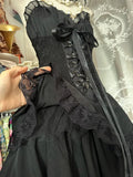 Evafashion Spaghetti Straps Black A-Line Tulle Lace Short Prom Dresses Homecoming Dresses HZ1024