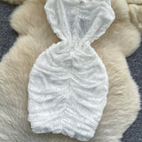 Evafashion Spaghetti Straps Bodycon Lace Short Party Dress Cocktail Dress HZ1024