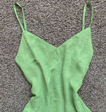 Evafashion Spaghetti Strap Sheath Chiffon Short Prom Dresses Green Homecoming Dresses HZ1024