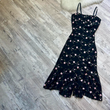 Evafashion Spaghetti Strap Sheath Beaded Chiffon Short Prom Dresses, Vintage Black Homecoming Dresses HZ1024