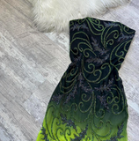 Evafashion Strapless Mermaid Beaded Chiffon Short Prom Dresses, Green Birthday Dresses HZ1024