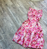 Evafashion Spaghetti Straps Sheath Short Prom Dresses, Floral Homecoming Dresses HZ1024