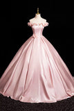 Evafashion A-Line Off Shoulder Satin Long Prom Dress, Beautiful A-Line Off the Shoulder Party Dress HZ1024