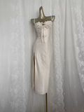 Sheath Spaghetti Straps Satin Vacation Beach Dress Birthday Dresses SD0014