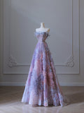 A line Sweetheart Tulle Long Prom Dresses Evening Gowns SD2331